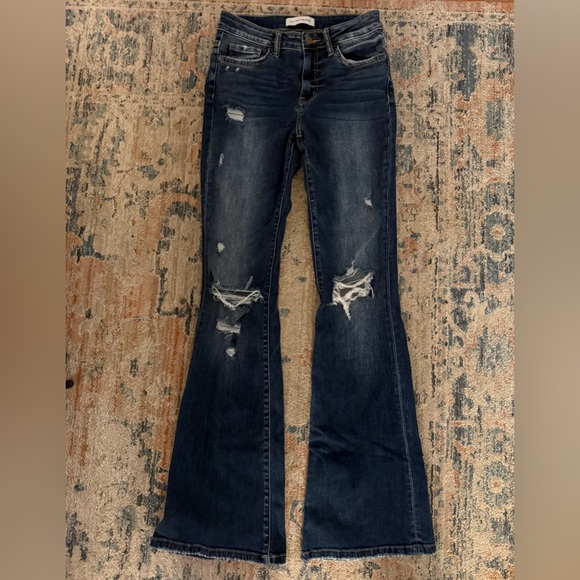 Flying Monkey Blue Flare Jeans - Picture 3 of 5